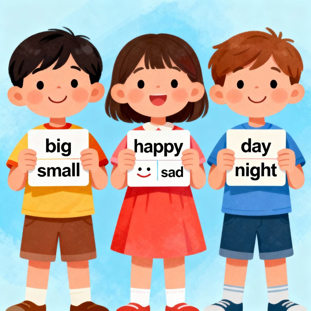 Must-Learn 100 Opposite Words in English for Kids